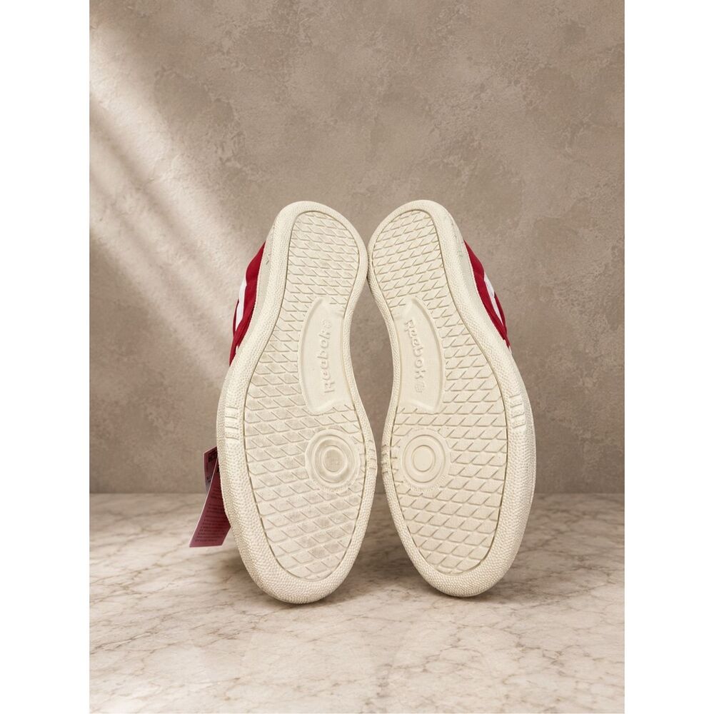 Reebok Club C Grounds UK Retro Suede Sneakers Red Size 8.5 Men / 10 Women NIB - Picture 7 of 11